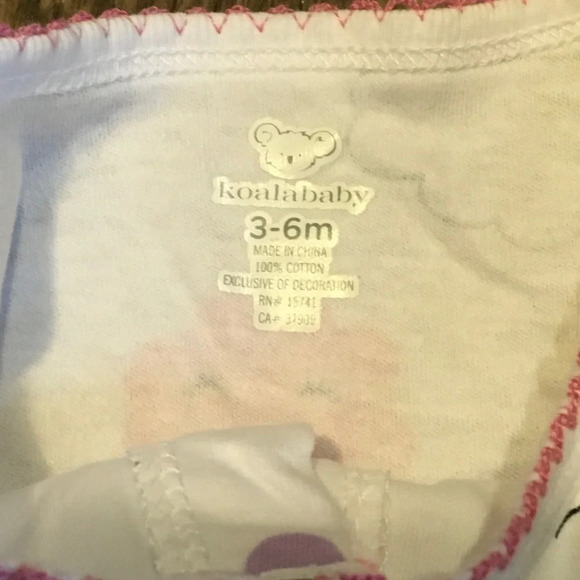 NWT Koala Baby Cloud Print Multicolor Snap Onesie Sleeper Size 3-6M - Picture 4 of 5